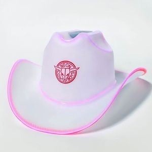 Neon Cowboys Light Up Hat - Pink